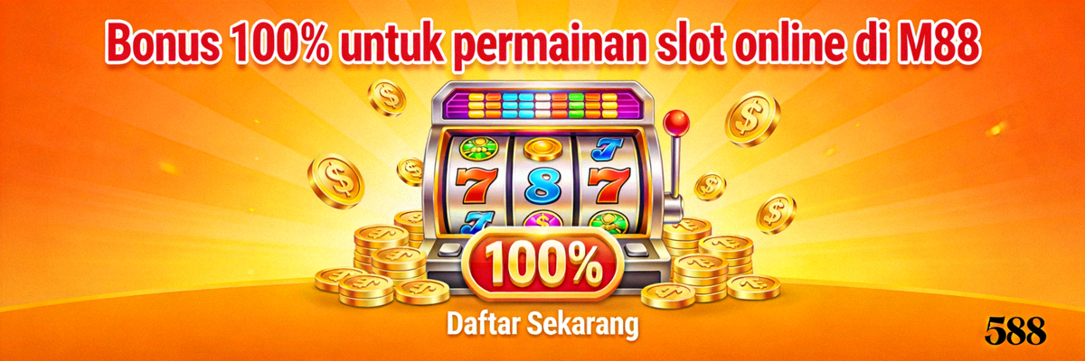 Bonus 100% untuk permainan slot online di M88